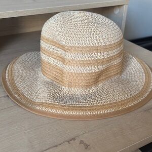 Chic Tan Wide-Brim Hat